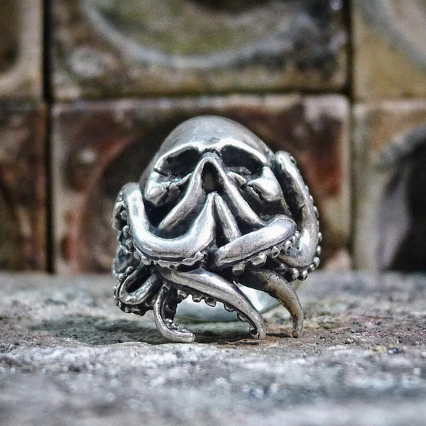 Poseidon Skull Ring - Monster Treasures
