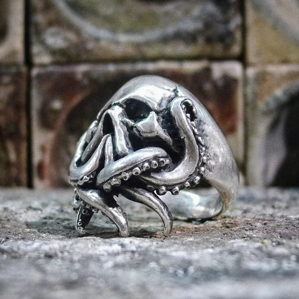 Poseidon Skull Ring - Monster Treasures