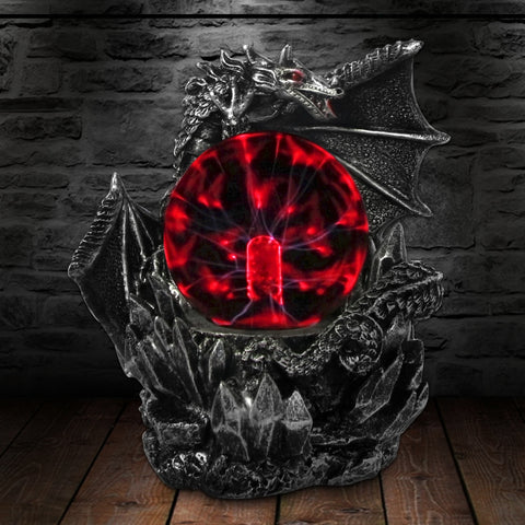 Dark Dragon Plasma Ball Night Lamp - Dragon Treasures