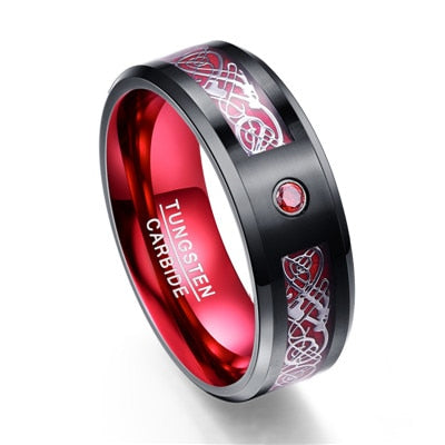 Buy AJS Red Dragon Ring For Men & Women Wedding Band Stainless Steel  Jewelry Finger Ring (Size 21) Online at Best Prices in India - JioMart.