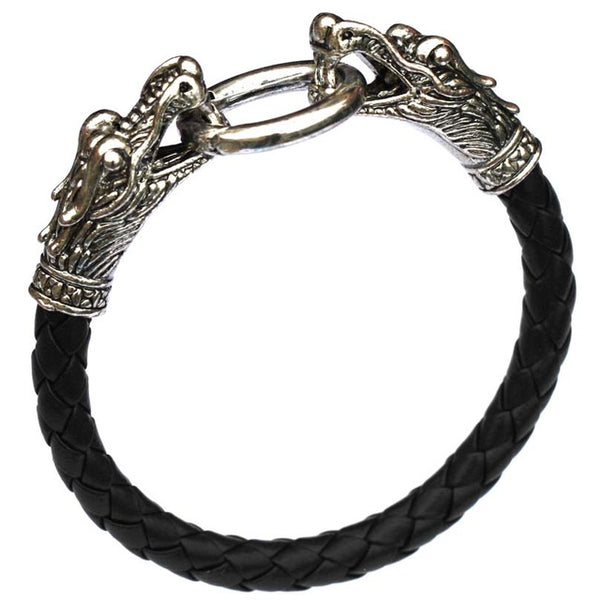 "Roof of the World" Dragon Leather Bracelet - Dragon Treasures