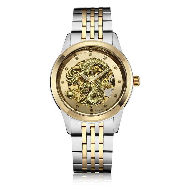 Eastern Gold Dragon Watch - Dragon Treasures