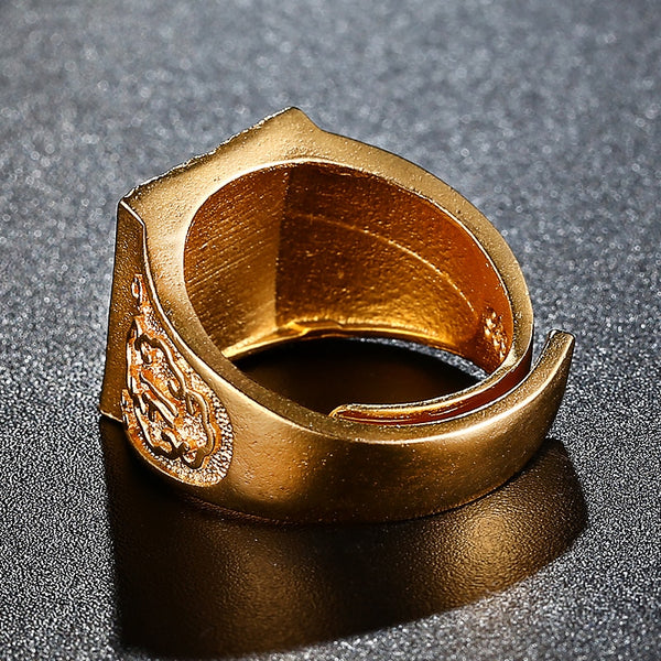 Chinese Gold Dragon Ring - Dragon Treasures
