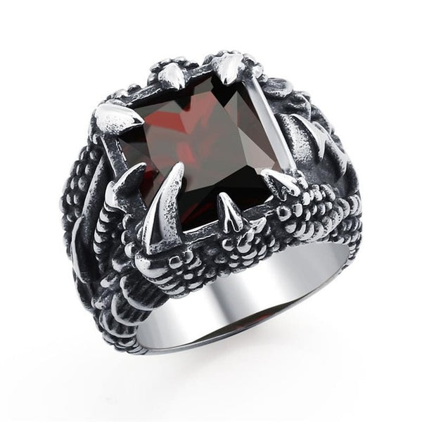 Elemental Dragon Claw Signet Ring (Fire, Ice, Water, Darkness, Acid, Royal, Fire King) - Dragon Treasures