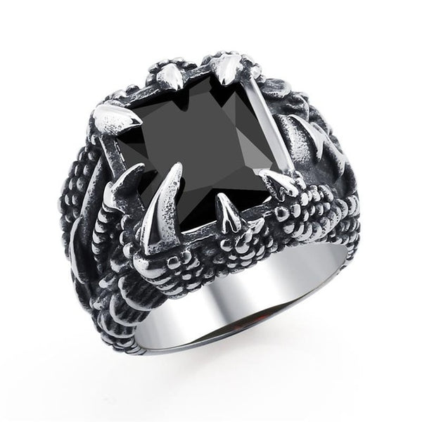 Elemental Dragon Claw Signet Ring (Fire, Ice, Water, Darkness, Acid, Royal, Fire King) - Dragon Treasures